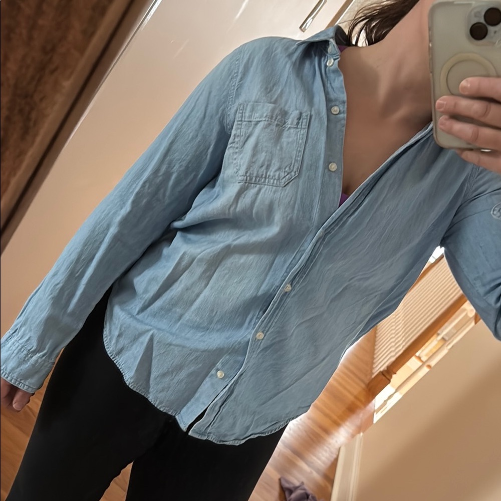 Light Blue Button-Up Shirt
